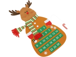 Calendario Navideño Colgante Con Bolsillos Numerados, Decoración Para La Puerta
