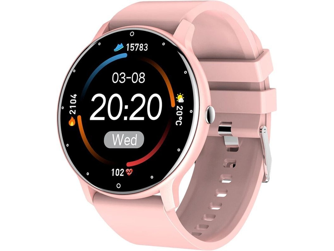 Reloj Inteligente Con Monitor De Ritmo Cardíaco Y Seguimiento Fitness Para Android, Rosa