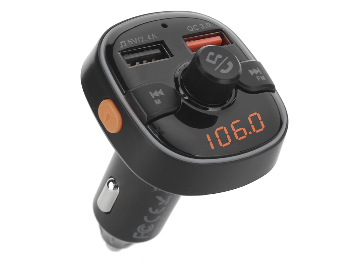 Reproductor Mp3 Para Coche Con Bluetooth 5.0, Carga Rápida Qc3.0 E Iluminación Rgb, Manos Libres.