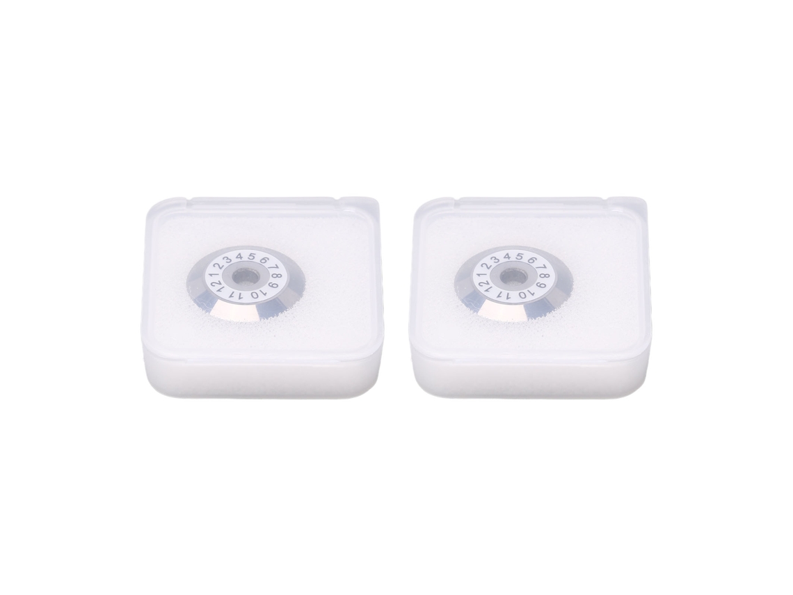 2 Cuchillas De Corte De Fibra De Carburo De Tungsteno De 20 Mm Y 12 Lados Para Skl-8a Fc-65 Skl-60s