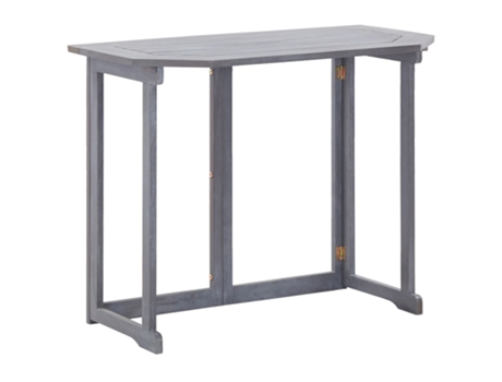 MAISON EXCLUSIVE Mesa plegable de balcón madera de acacia maciza 90x50x74 cm
