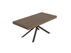 Mesa extensible Niket 200/304x90 cm con patas en nogal antracita Itamoby