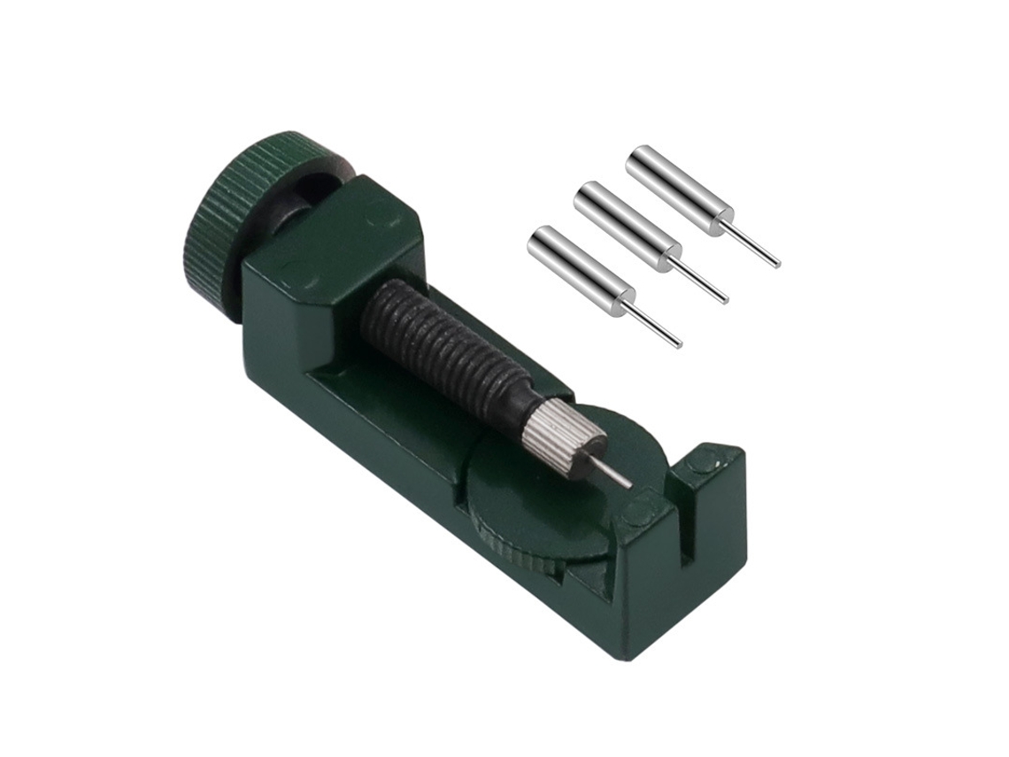 Watch Strap Link Pin Remover, Watchmaking Watch Strap Tool, with 3 Extra Pins, Accessories Set Tool for Watch Strap Disassembly, Watch Repair Kit