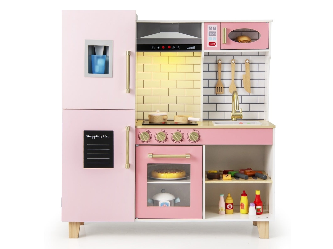 Panela elétrica infantil Madeira com máquina de geleia e Quadro - preta.