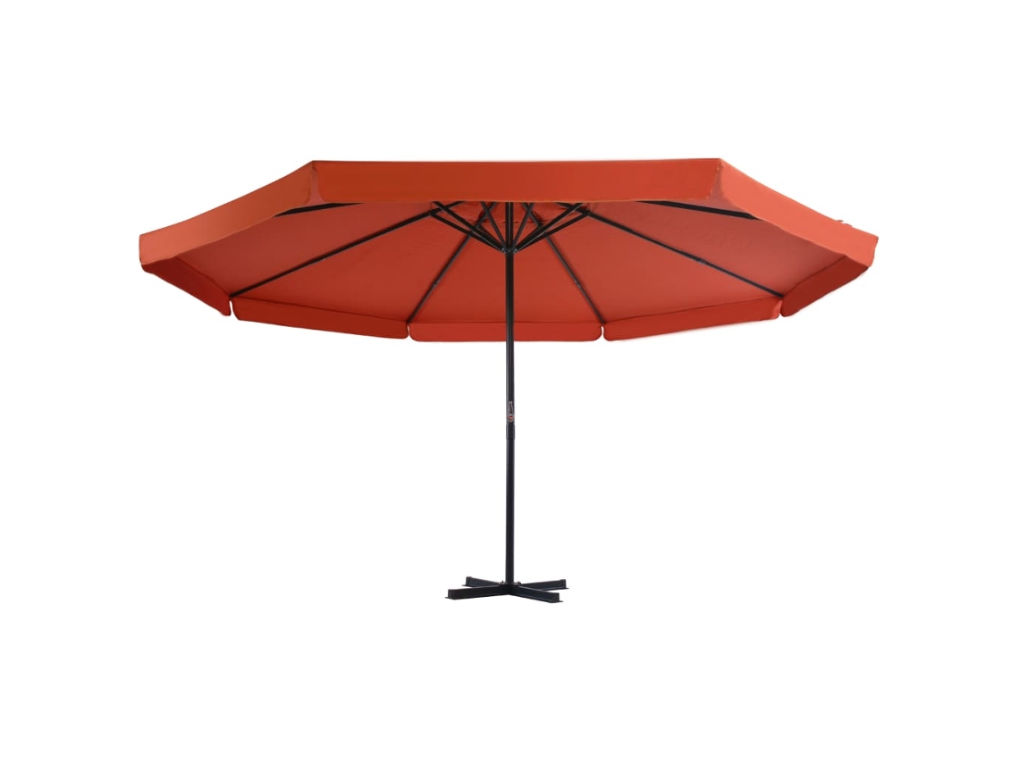 Maison Exclusive - Sombrilla de jardín con base portátil en terracota