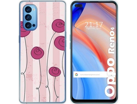 Carcasa Oppo Reno 4 5G TUMUNDOSMARTPHONE Flores Vintage