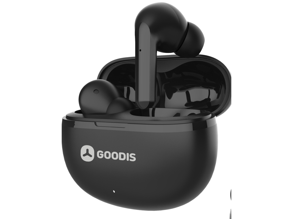 Auriculares Bluetooth True Wireless GOODIS Casual Style (In Ear - Micrófono - Negro)