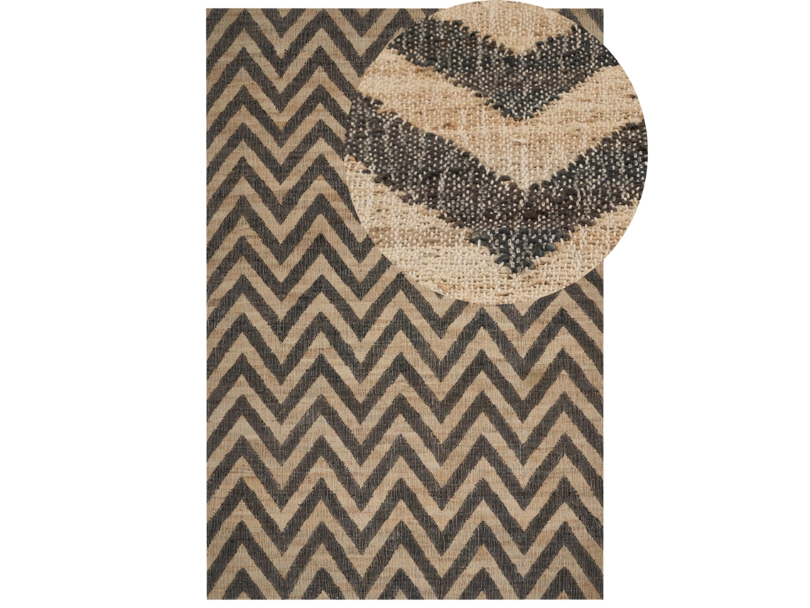 Alfombra BELIANI Dedepinari de Yute Beige 200x300
