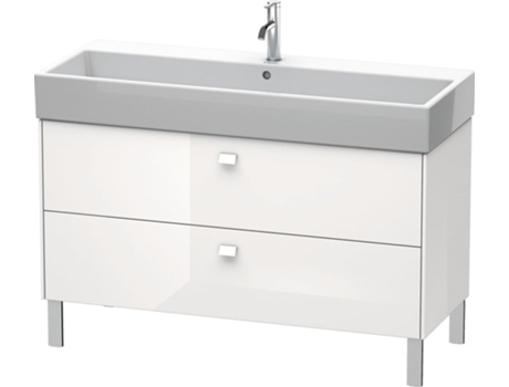Mueble de aseo DURAVIT Brioso de 118,4 x 45,9 cm 2 extraíbles con sifón y delantal para lavabo Vero Air 235012