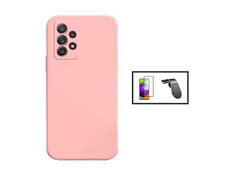 Kit De Película De Vidrio Templado De Cubierta Completa 5D Soporte Magnético De Silicona Líquida L Coche De Conducción Segura Para Samsung Galaxy A...