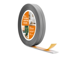 Rodapié Flexible Autoadhesivo Quest, 10 Mm X10 Mm, Rodapié Plegable Pvc Para Cocina Baño, 5m, Gris