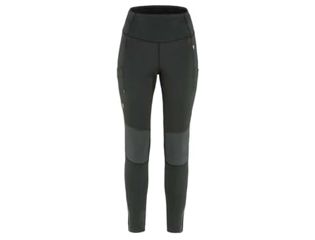 Calça FJÄLLRÄVEN Leggings Abisko Värm Trekking Preto L Mulher