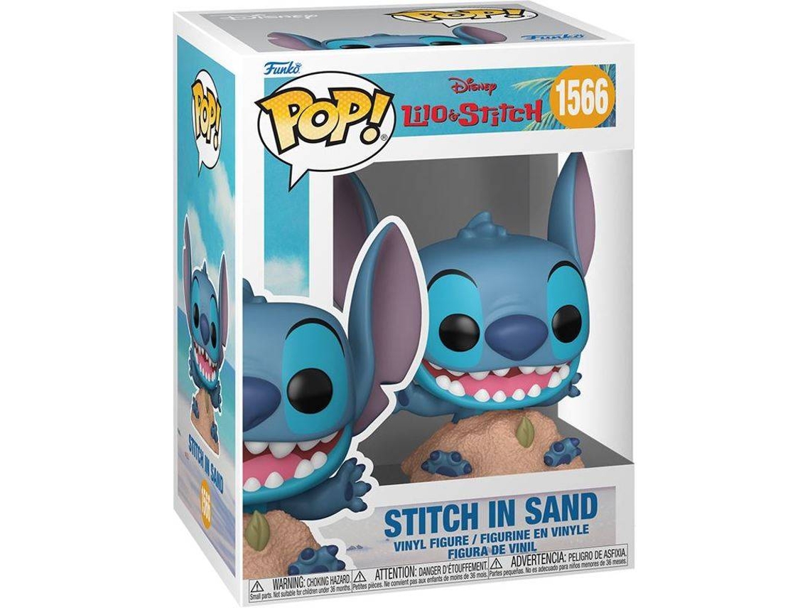 Figura FUNKO Pop! Disney: Stitch en la arena (Posible Chase)