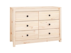Armario Auxiliar VIDAXL Marrón Madera de pino (100x40x72 cm)