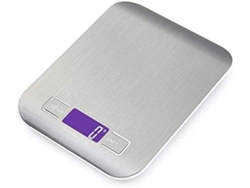 Báscula Electrónica Uso Multifuncional De Acero Inoxidable Para Cocina Con Pantalla Lcd, 5 Kg/11 Lb, Resistente, Viaje, Casa, Camping