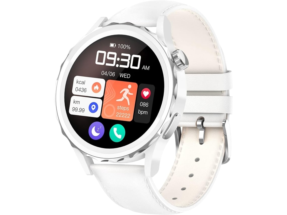 Reloj inteligente para mujer con función de llamadas, monitor de actividad física táctil con monitorización de presión arterial y sueño, 100 modos deportivos, Yunzii