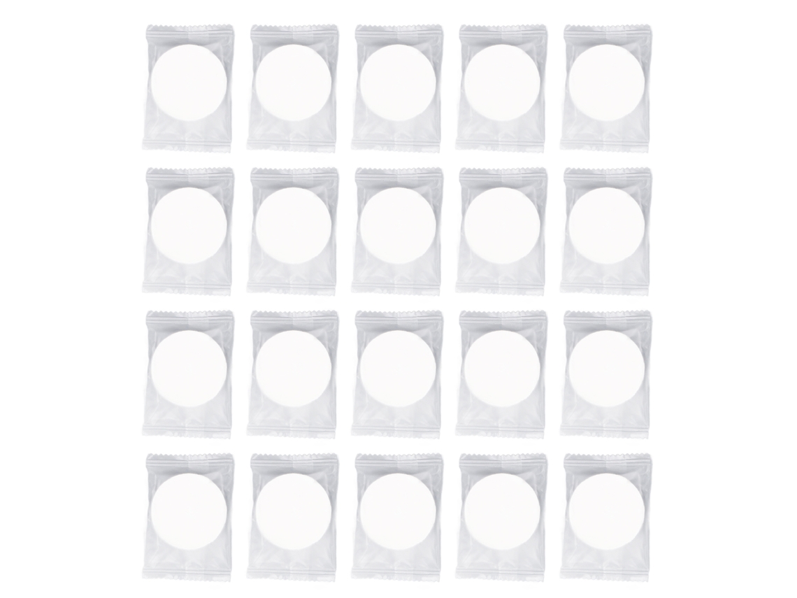 20 toallas de papel desechables gruesas, absorbentes y comprimidas para el rostro, ideales para el hogar y los viajes.