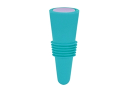 Tapón De Silicona Para Botella De Vino De Acero Inoxidable, Reutilizable, Decorativo, 6,1 X 2,35 Cm, Azul.