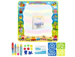 Tapete para pintar con acuarela (100 x 100 cm), tapete para colorear y garabatear con pincel mágico, juguete educativo para dibujar.