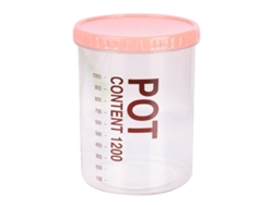Recipiente Multifuncional De Plástico Transparente Hermético Para Almacenar Alimentos Con Tapa, 1000 Ml.