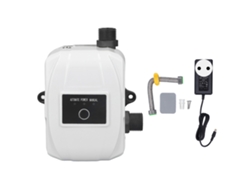 Bomba de impulso de agua automática de 100 W y 24 V, centrífuga, enchufe europeo de 100-240 V, miniatura, para tuberías.