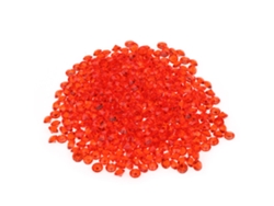 Confeti transparente de 6 mm, 1000 piezas de diamantes de plástico brillantes para decoración de bodas (rojo)