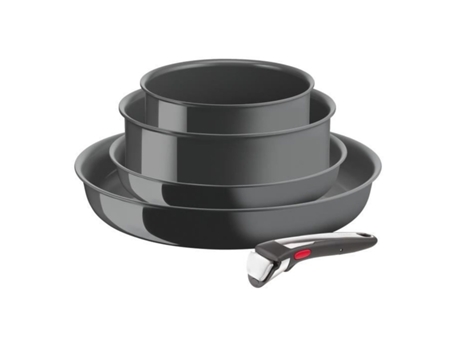 Sartenes TEFA2, 2 cazos, Mango, Inducción, Cerámica, Lavavajillas TEFAL