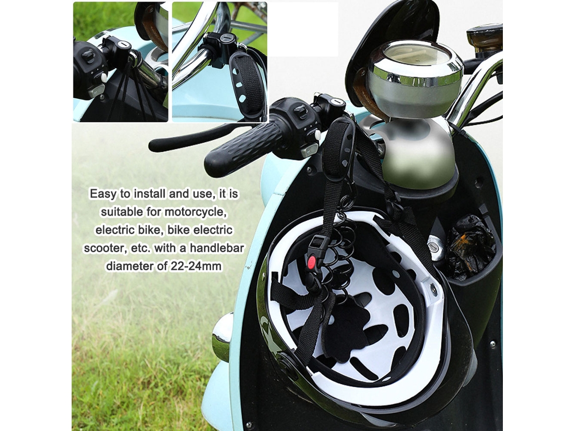 Candado Antirrobo Para Casco Moto Con 2 Llaves Universal