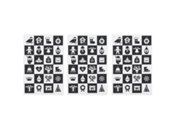 3 Bloques De Caucho Tpr Para Manualidades De Estampado Y Scrapbooking (14,9 X 9,9 X 0,8 Cm)