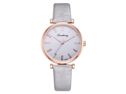 Reloj De Pulsera De Cuarzo Informal Para Mujer Con Delicada Correa De Pu Plateada.