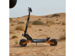 El patinete eléctrico plegable Is2 Max Orange viene con un motor de 1200 W, una batería de gran capacidad de 52 V y 20 Ah, pantalla LED y freno de disco doble Iwafo.