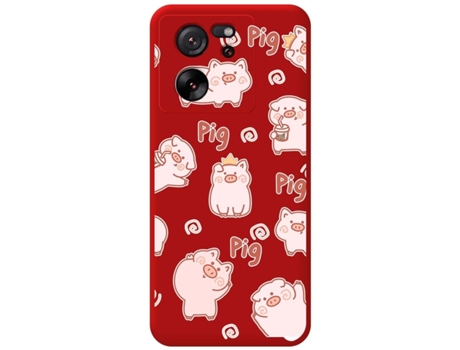 Funda para Xiaomi Xiaomi 13T TUMUNDOSMARTPHONE Silicona Líquida Rojo