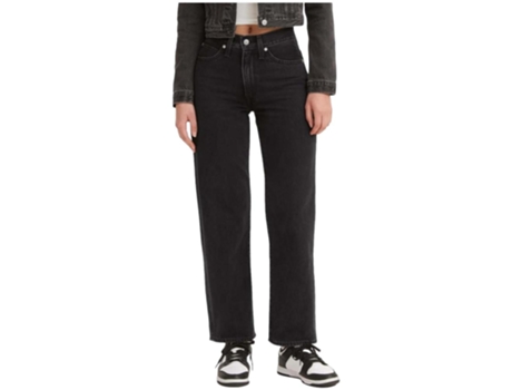Pantalones de Mujer LEVIS Largo Baggy Negro (25)