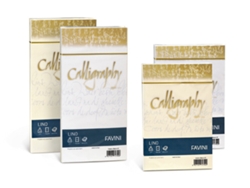 FAVINI Calligraphy Linen Papel para Impresora de Inyección de Tinta A4 210X297 Mm 50 Hojas Marfil