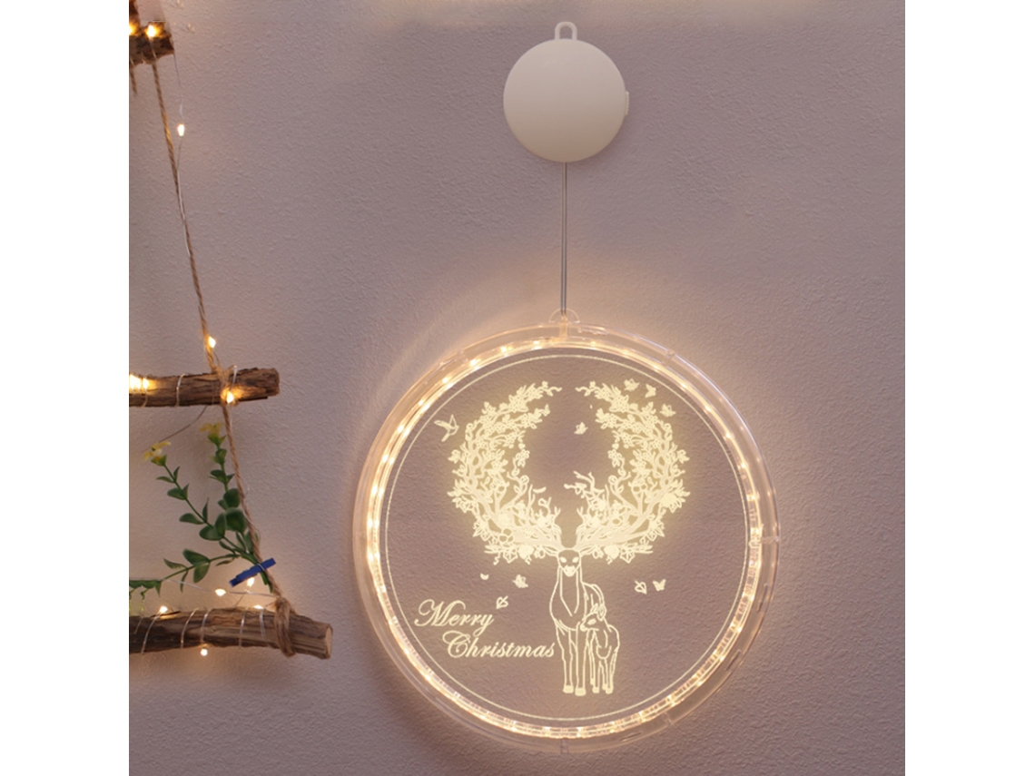 Luzes de Natal LED à prova d'água Bj-Lights para decoração interna e externa, festas, janelas e paredes.