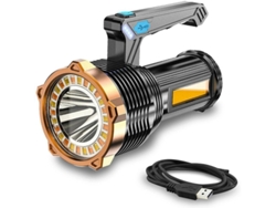 Linterna Led Cob Portátil Súper Potente Con 8 Modos, Recargable, Luz De Trabajo, Iluminación Exterior.