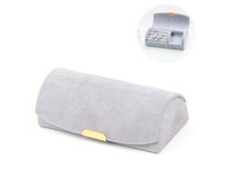 EIOORORRIY A Caixa De Joias Arqueada De Alta Qualidade, Bolsa Portátil Para Viagem, Armazenamento De Pulseiras E Brincos
