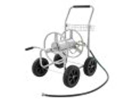 Carrinho de carretel de mangueira VEVOR, suporta até 300 pés de mangueira de 5/8 '', carrinhos de mangueira de água de jardim, ferramentas móveis c...