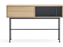 Mesa Consola BAZAR MONDIALE Yoko (Gris - 120x35x100 cm)