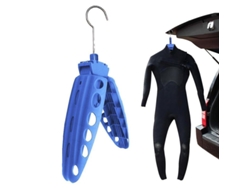 Soporte plegable para trajes de buceo, ideal para viajes, Xgz, ABS, duradero, de secado rápido, 37 x 51 cm, color azul.
