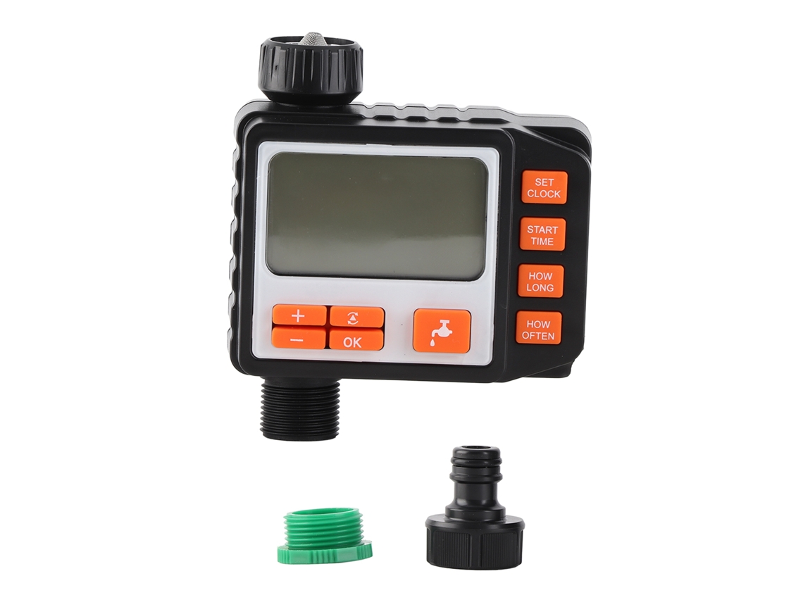 Temporizador De Riego Automático Para Jardín, Control Lcd, Funciona Con Pilas, Abs Resistente Al Agua.