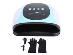 Secador De Uñas De 256 W Con 3 Temporizadores, Doble Fuente De Luz, Diseño Portátil Y Para Usar Con Guantes, Enchufe Estadounidense.