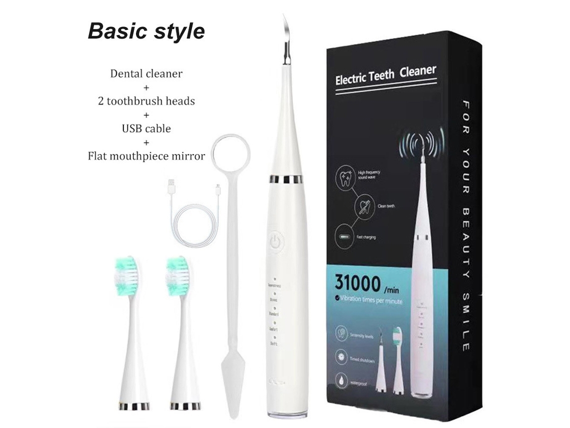 Irrigador Bucal Raspador Dental Eléctrico Portátil De-sarro Para Limpieza Bucal-Blanco DIGITALLAB