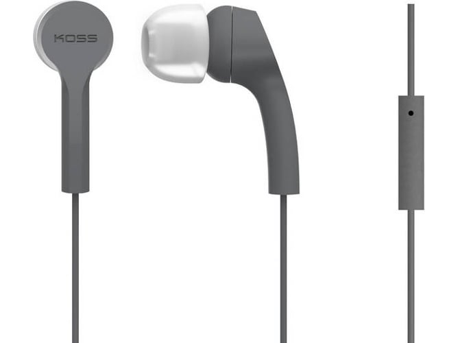 Auriculares con Cable KOSS 189600 (In Ear - Micrófono - Gris)