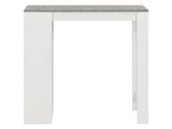 Mesa de bar blanca con estante 110x50x103 cm MAISON EXCLUSIVE