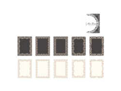 10 Hojas De Pegatinas Autoadhesivas De Encaje, Blancas Y Negras, Para Decoración De Álbumes De Recortes.