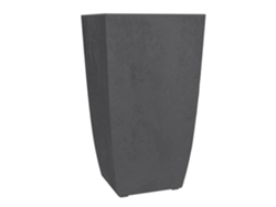 Maceta Eda Diva Gris Basalto Antracita Cuadrada Alta 42 L 43.5 X 43.5 X Al 78.2 Cm Jarrón Interior Desmontable Eda Plástico