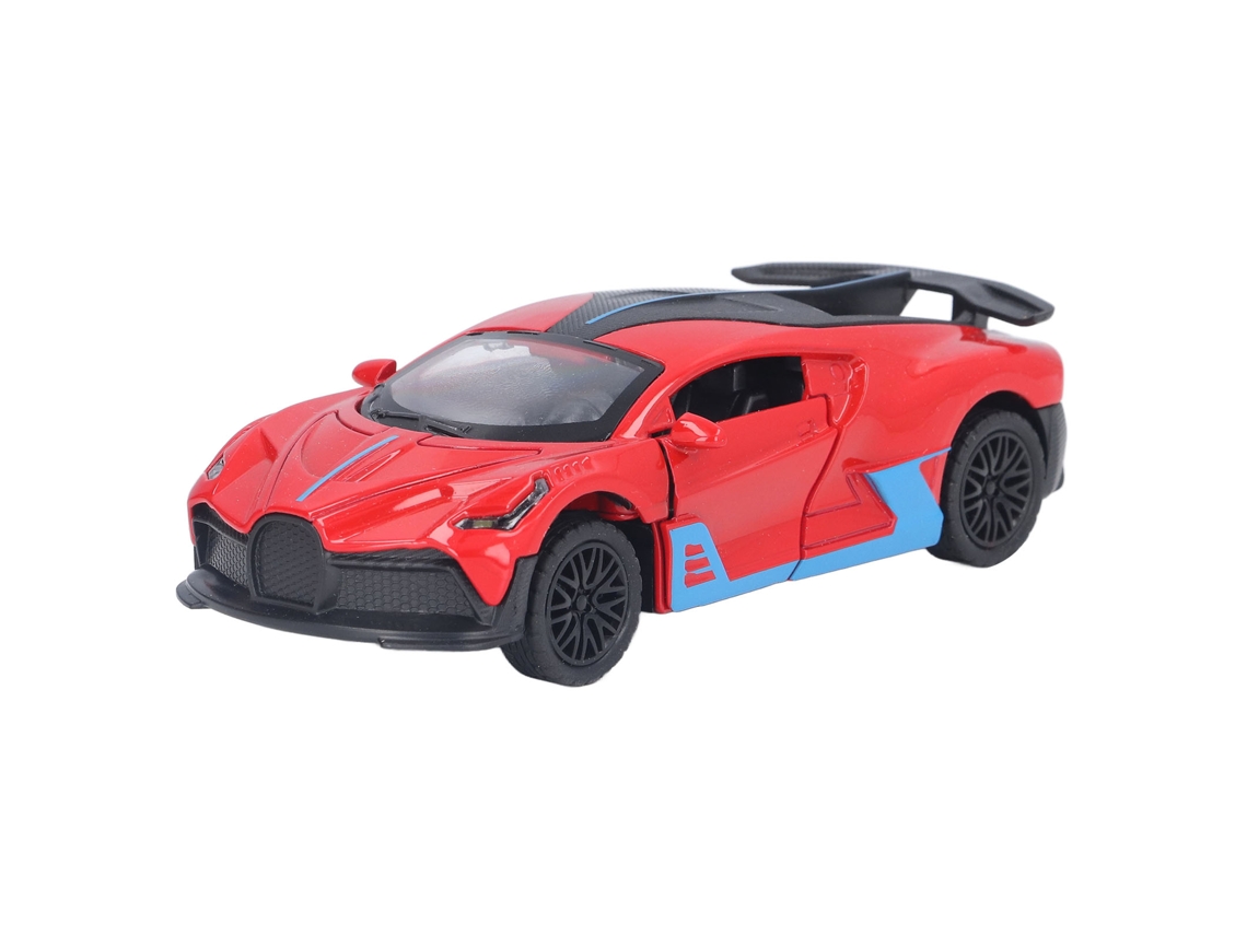 Coche De Juguete Supercar A Escala 1:32, Modelo De Aleación Con Luces Y Sonido Para Niños - Rojo