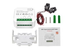 Medidor De Energía Inteligente Con 2 Pinzas Ct 80a Monitor De Consumo De Electricidad Solar