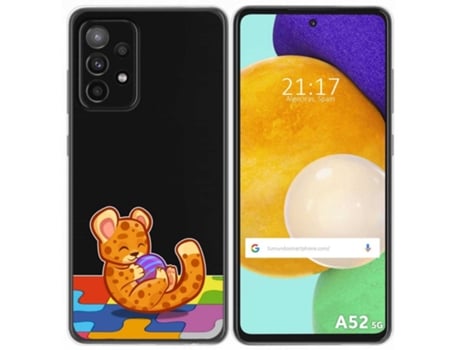 Carcasa Samsung Galaxy A52 / A52 5G / A52s 5G TUMUNDOSMARTPHONE Dibujos Transparente Multicolor